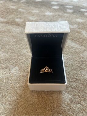 Pandora Rose Gold Crown Ring